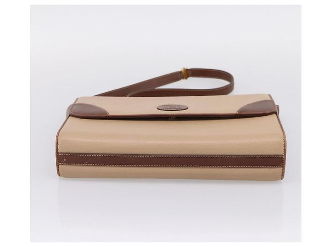 GUCCI Hand Bag Leather Beige Gold - vista 5