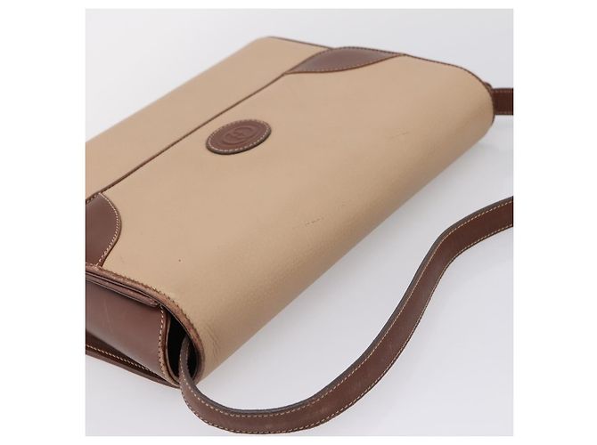GUCCI Hand Bag Leather Beige Gold - vista 6