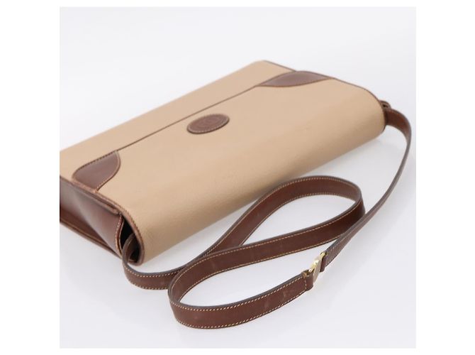 GUCCI Hand Bag Leather Beige Gold - vista 7