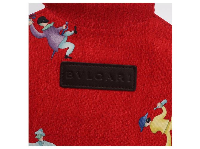 Bulgari BVLGARI Girotondo Di Marionette Hand Bag Silk Red - vista 17