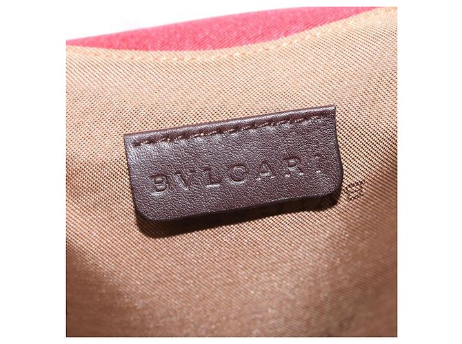 Bulgari BVLGARI Girotondo Di Marionette Hand Bag Silk Red - vista 18