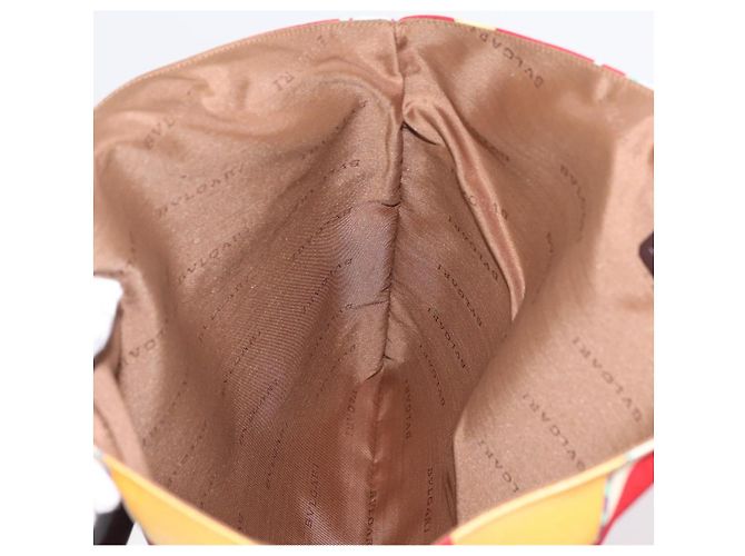 Bulgari BVLGARI Girotondo Di Marionette Hand Bag Silk Red - vista 20