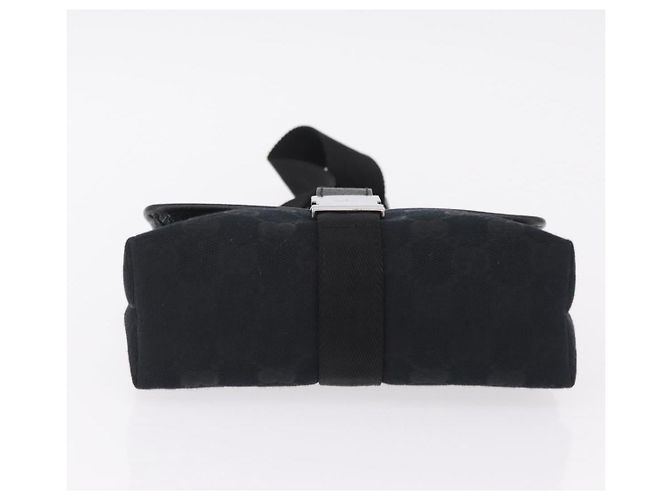 GUCCI GG Canvas Waist Bag Black Silver 131236 - vista 12