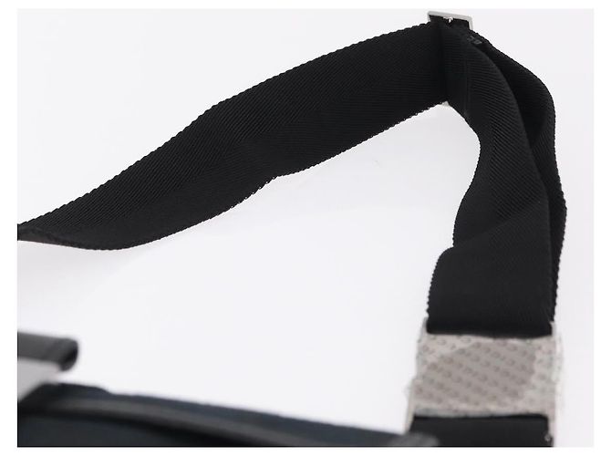 GUCCI GG Canvas Waist Bag Black Silver 131236 - vista 8