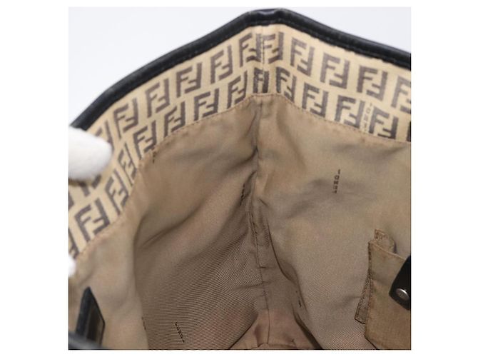 FENDI Zucchino Canvas Tote Bag Beige Silver 8BH074 - vista 20