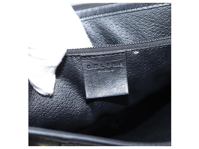 Céline CELINE Macadam Canvas Tote Bag PVC Leather Black Gold - vista 15