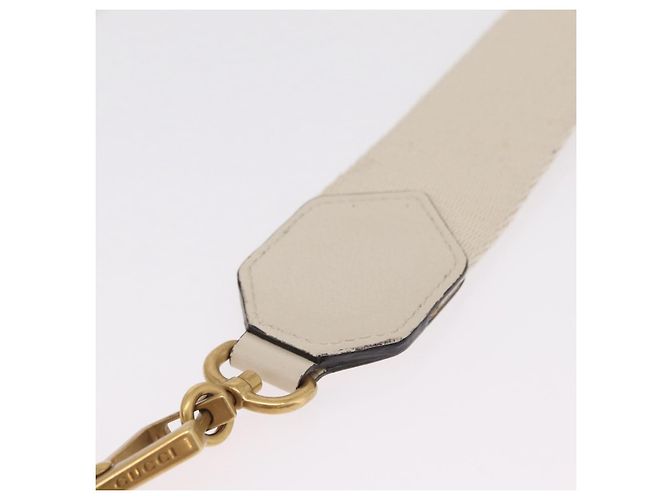 GUCCI Sherry Line Shoulder Bag Leather Ivory Gold - vista 10
