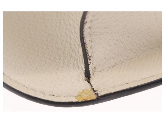 GUCCI Sherry Line Shoulder Bag Leather Ivory Gold - vista 18