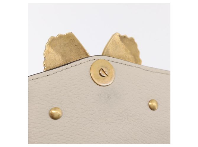 GUCCI Sherry Line Shoulder Bag Leather Ivory Gold - vista 22