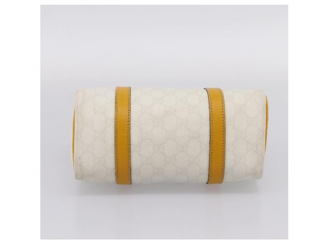 GUCCI GG Supreme Hand Bag PVC White Gold 193604 - vista 10