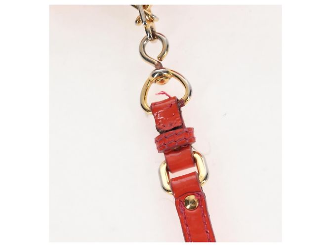 Miu Miu Hand Bag Patent leather 2way Orange Gold - vista 18
