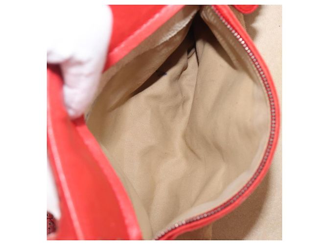 Bottega Veneta INTRECCIATO Hand Bag Leather Red Silver - vista 22