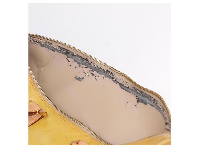 LOUIS VUITTON Monogram Vernis Mercer Boston Bag Beige M91000 LV - vista 10