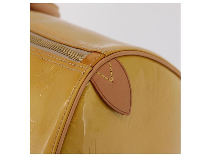 LOUIS VUITTON Monogram Vernis Mercer Boston Bag Beige M91000 LV - vista 19