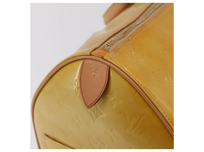 LOUIS VUITTON Monogram Vernis Mercer Boston Bag Beige M91000 LV - vista 22