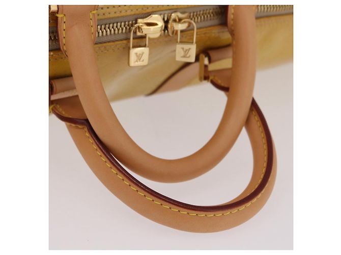 LOUIS VUITTON Monogram Vernis Mercer Boston Bag Beige M91000 LV - vista 9