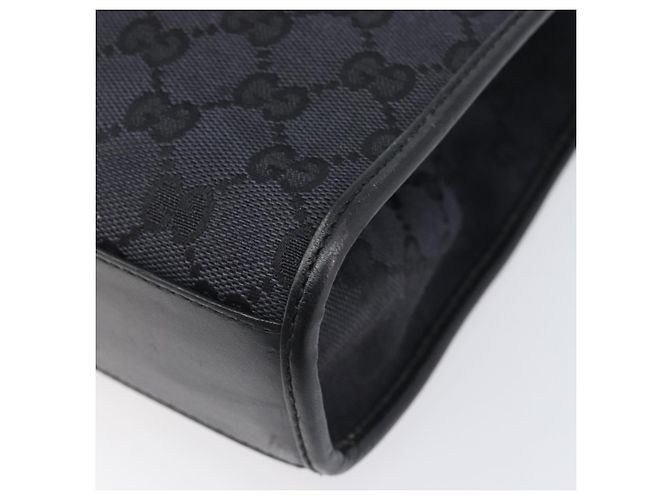GUCCI GG Canvas Jackie Hand Bag Black Silver 002 1065 - vista 12