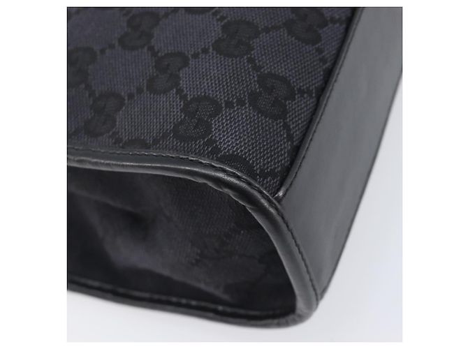 GUCCI GG Canvas Jackie Hand Bag Black Silver 002 1065 - vista 13