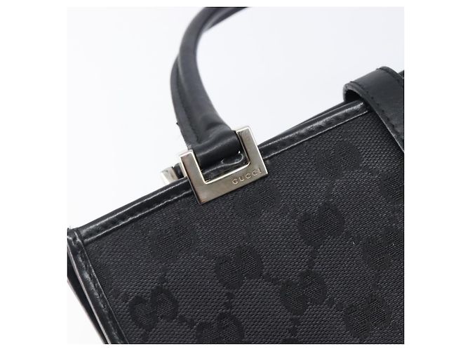 GUCCI GG Canvas Jackie Hand Bag Black Silver 002 1065 - vista 15