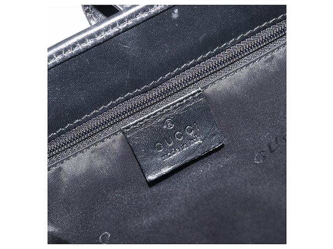 GUCCI GG Canvas Jackie Hand Bag Black Silver 002 1065 - vista 17
