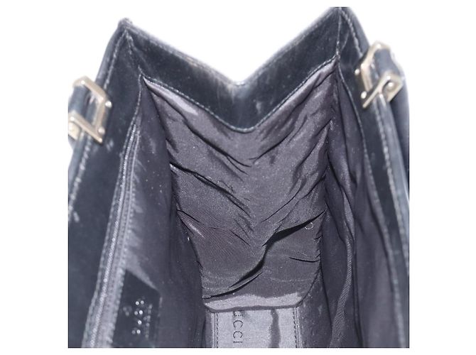 GUCCI GG Canvas Jackie Hand Bag Black Silver 002 1065 - vista 19