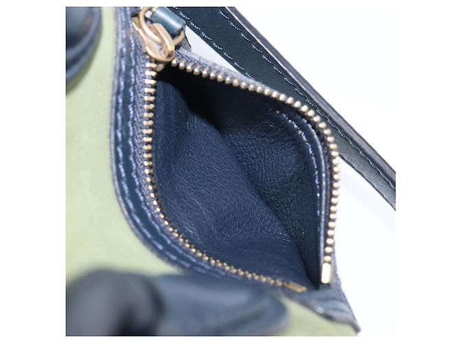 Céline CELINE Luggage Nano Shopper Hand Bag Leather 2way Navy Gold - vista 28