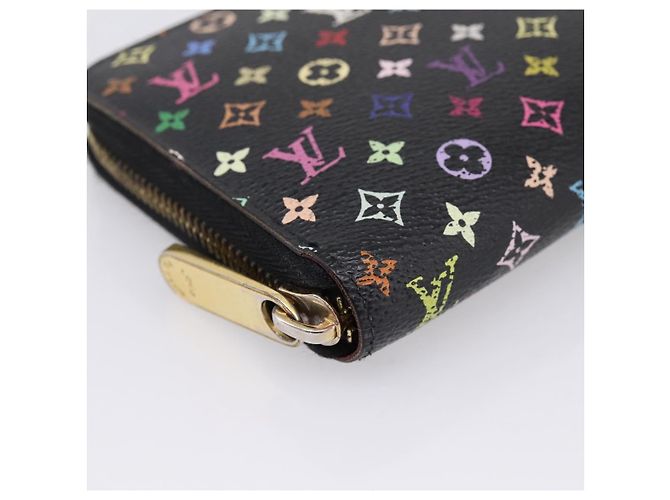 LOUIS VUITTON Monogram Multicolor Zippy Wallet Black M60243 LV - vista 14