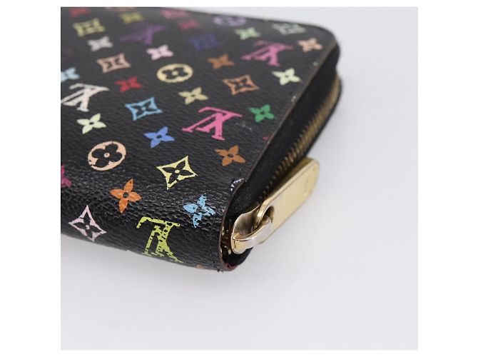 LOUIS VUITTON Monogram Multicolor Zippy Wallet Black M60243 LV - vista 15