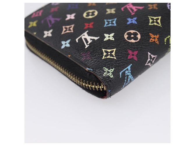 LOUIS VUITTON Monogram Multicolor Zippy Wallet Black M60243 LV - vista 16
