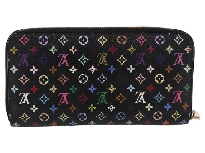 LOUIS VUITTON Monogram Multicolor Zippy Wallet Black M60243 LV - vista 2