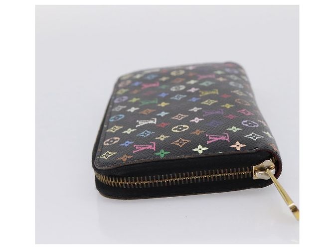 LOUIS VUITTON Monogram Multicolor Zippy Wallet Black M60243 LV - vista 3