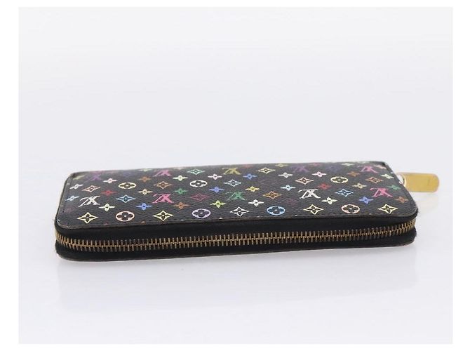 LOUIS VUITTON Monogram Multicolor Zippy Wallet Black M60243 LV - vista 5