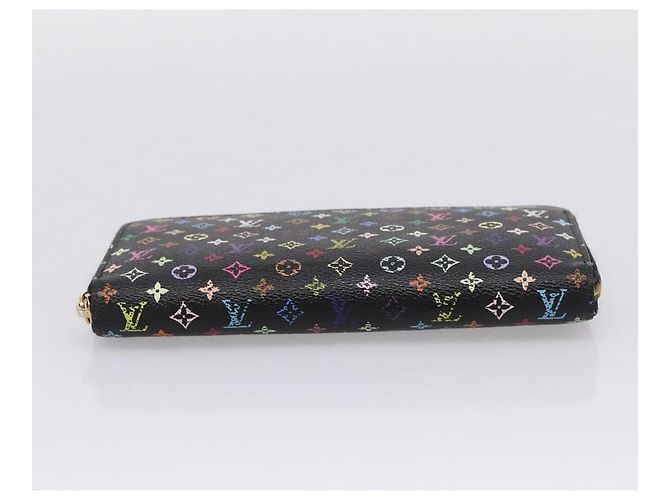 LOUIS VUITTON Monogram Multicolor Zippy Wallet Black M60243 LV - vista 6