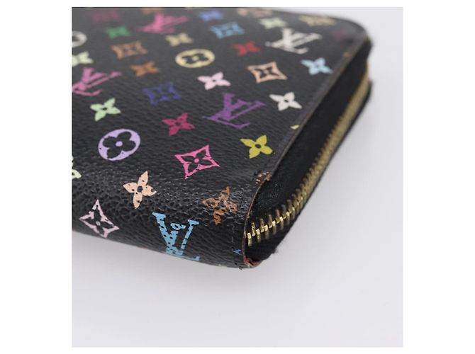LOUIS VUITTON Monogram Multicolor Zippy Wallet Black M60243 LV - vista 7