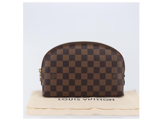 LOUIS VUITTON Damier Ebene Pochette Cosmetic GM Pouch N23345 LV - Ansicht 12