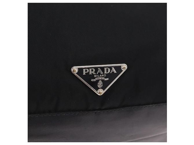 PRADA Tote Bag Nylon Black Silver BR1325 - Ansicht 21
