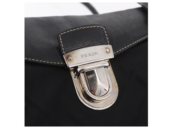 PRADA Tote Bag Nylon Black Silver BR1325 - Ansicht 22