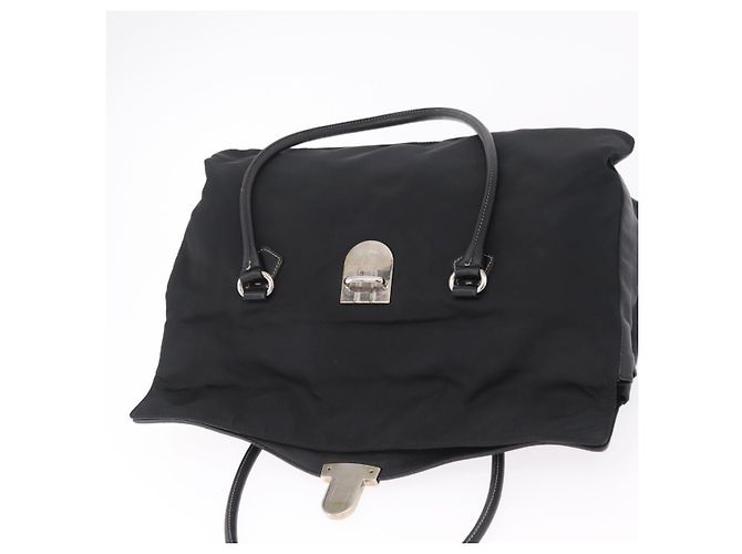 PRADA Tote Bag Nylon Black Silver BR1325 - Ansicht 23
