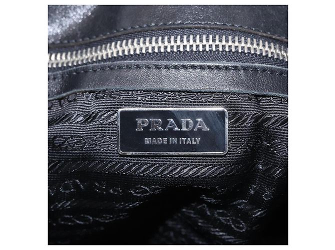 PRADA Tote Bag Nylon Black Silver BR1325 - Ansicht 25