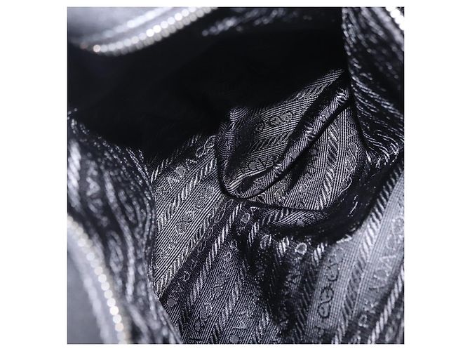 PRADA Tote Bag Nylon Black Silver BR1325 - Ansicht 29