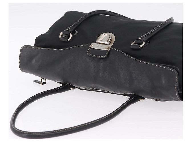 PRADA Tote Bag Nylon Black Silver BR1325 - Ansicht 6