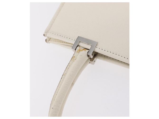 GUCCI Jackie Hand Bag Leather White Silver 002 1065 - vista 12