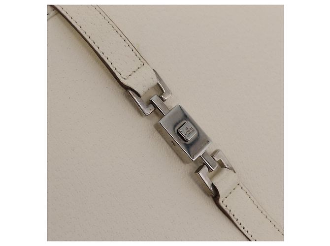 GUCCI Jackie Hand Bag Leather White Silver 002 1065 - vista 18