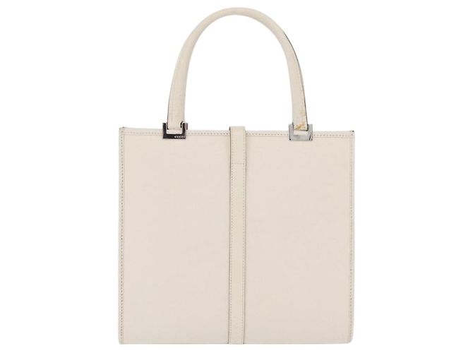 GUCCI Jackie Hand Bag Leather White Silver 002 1065 - vista 3