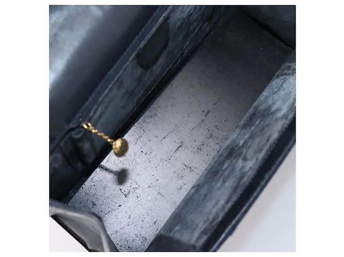 GUCCI Tote Bag Suede Navy Gold - vista 16
