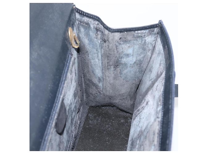 GUCCI Tote Bag Suede Navy Gold - vista 17
