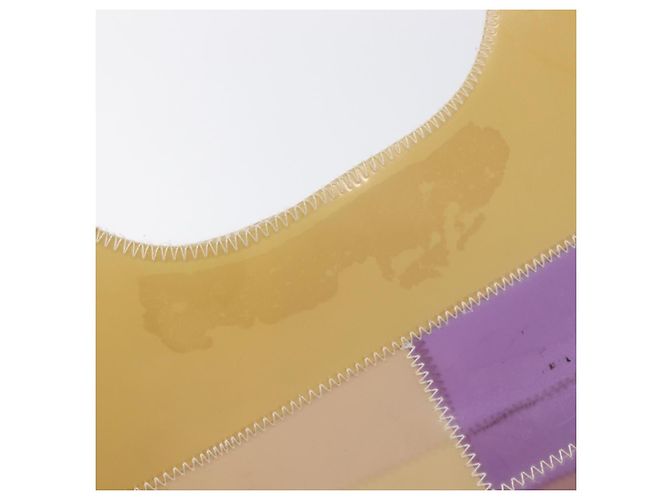 CHANEL Tote Bag Vinyl Beige Purple CC - vista 16