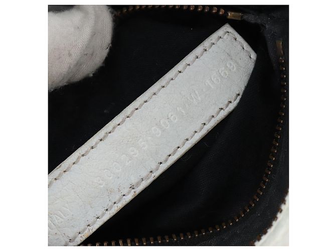 Balenciaga Graffiti The City Mini Bag Leather 2way White 300295 - vista 12