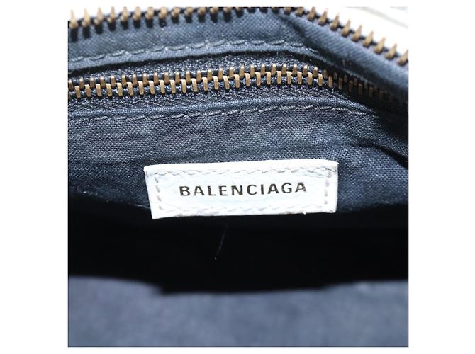Balenciaga Graffiti The City Mini Bag Leather 2way White 300295 - vista 30