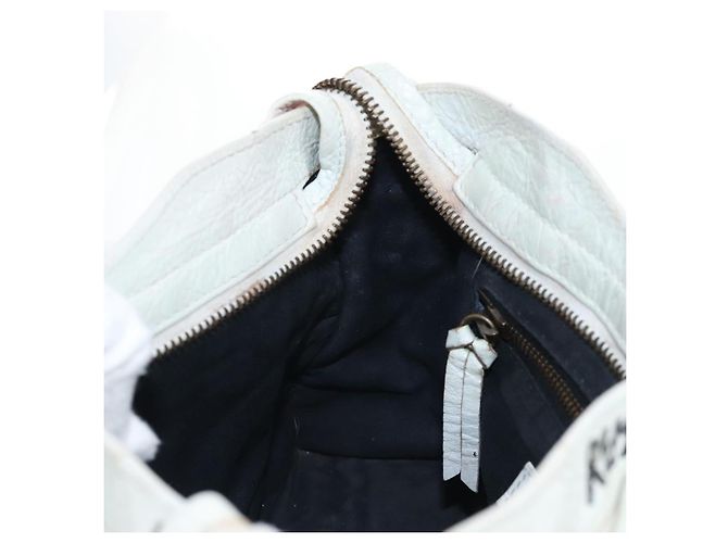 Balenciaga Graffiti The City Mini Bag Leather 2way White 300295 - vista 31